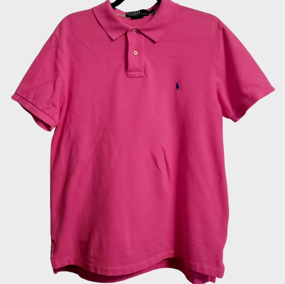 Ralph Lauren Pink Polo Shirt for Men